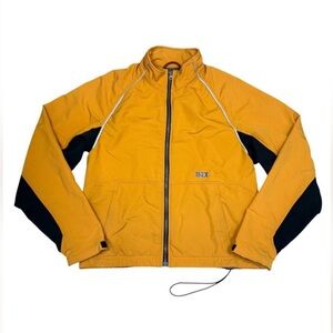 Ibex Climawool Lite Softshell Jacket Mens Large Yellow Black Merino Wool Outdoor